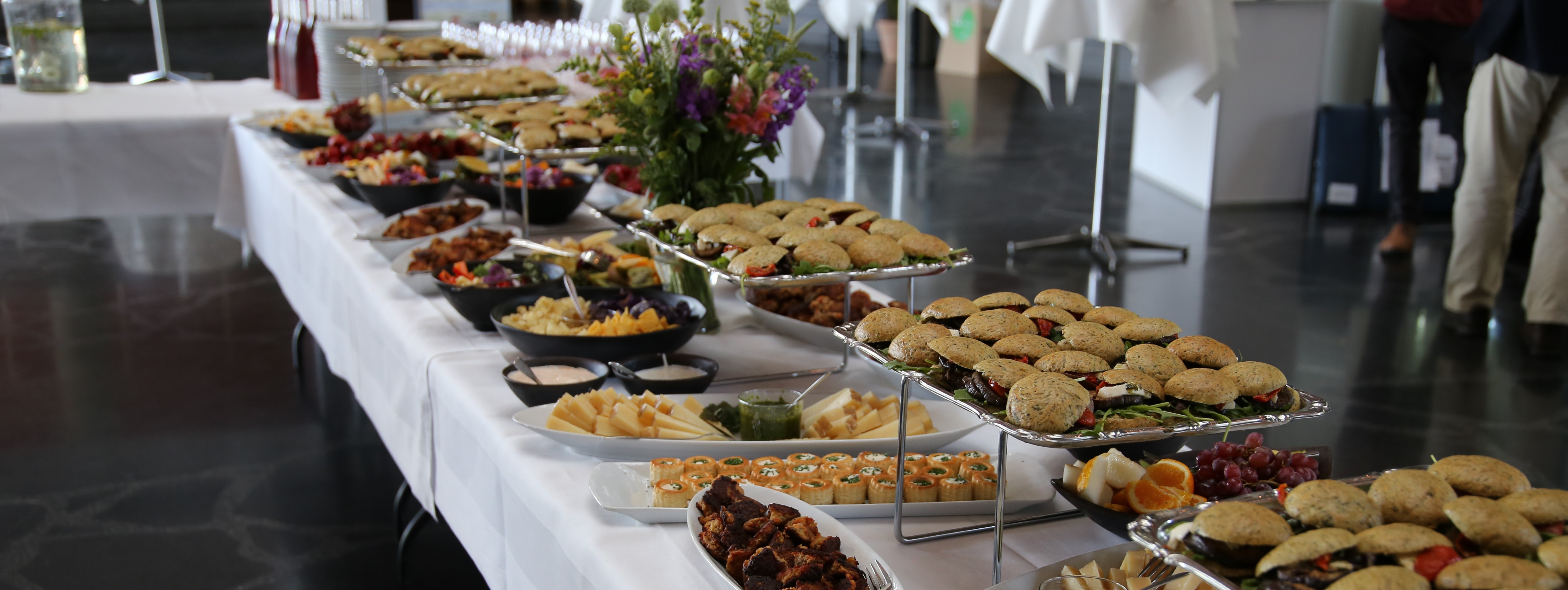 Vegetarian food at the conference