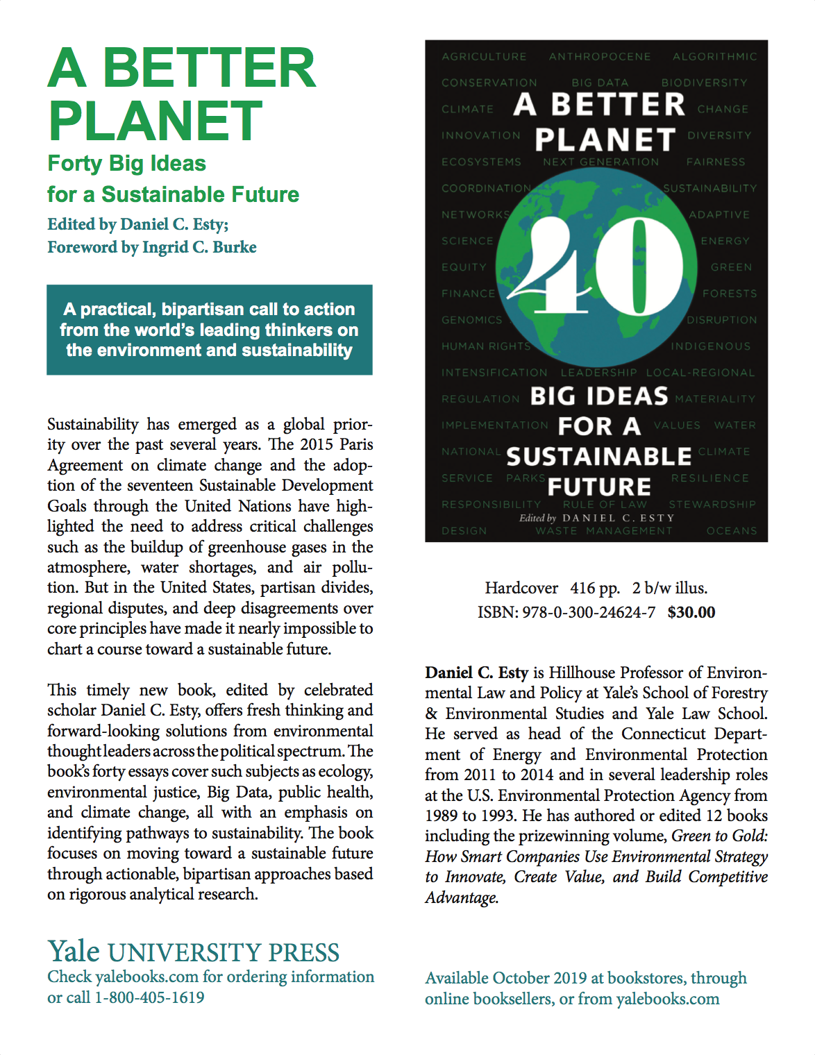 A Better Planet: Fourty Big Ideas for Sustainable Future