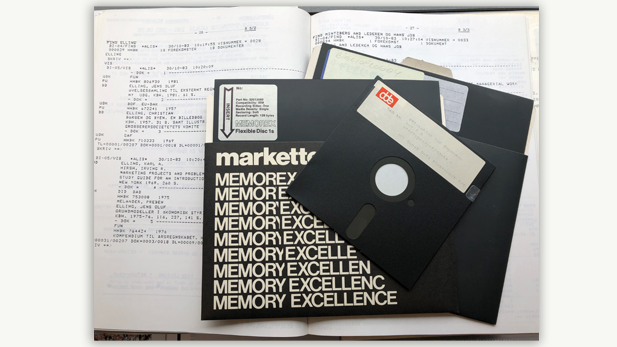 Old floppy disks
