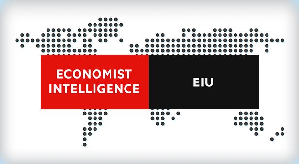 The Economist Intelligence Unit logo on world map