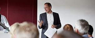 Presentation at a course at Råvarebygningen