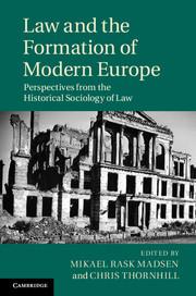 Law and the Formation of Moderne Europe