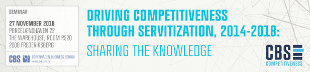 Driving Competitiveness through Servitization 2014-2018: Sharing the knowledge