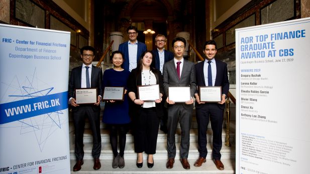 AQR Top Finance Graduate Award winners 2019