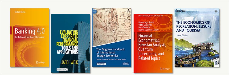 Covers from new books on economy and finance