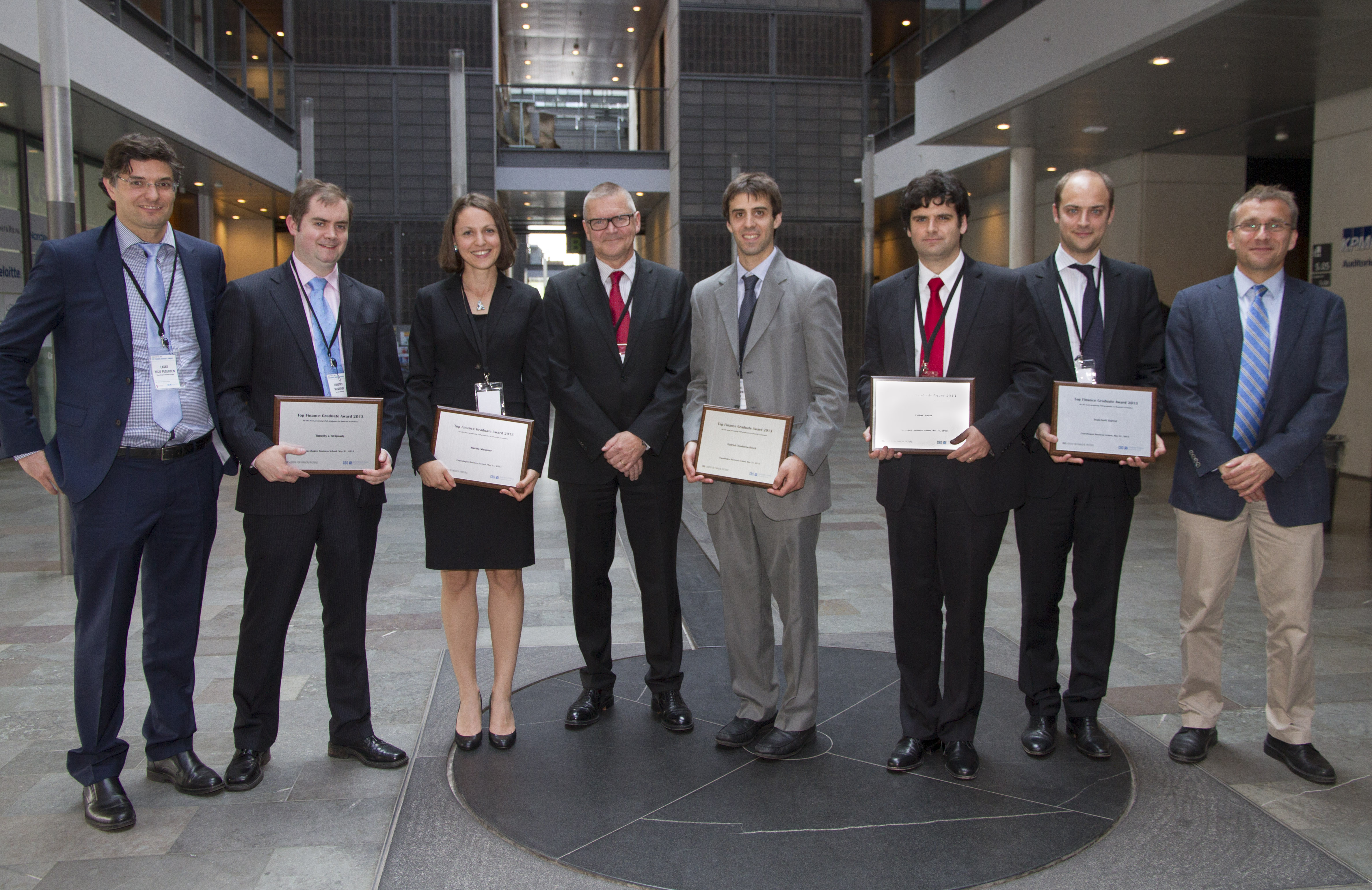 Top Finance Graduate Award Winners 2013