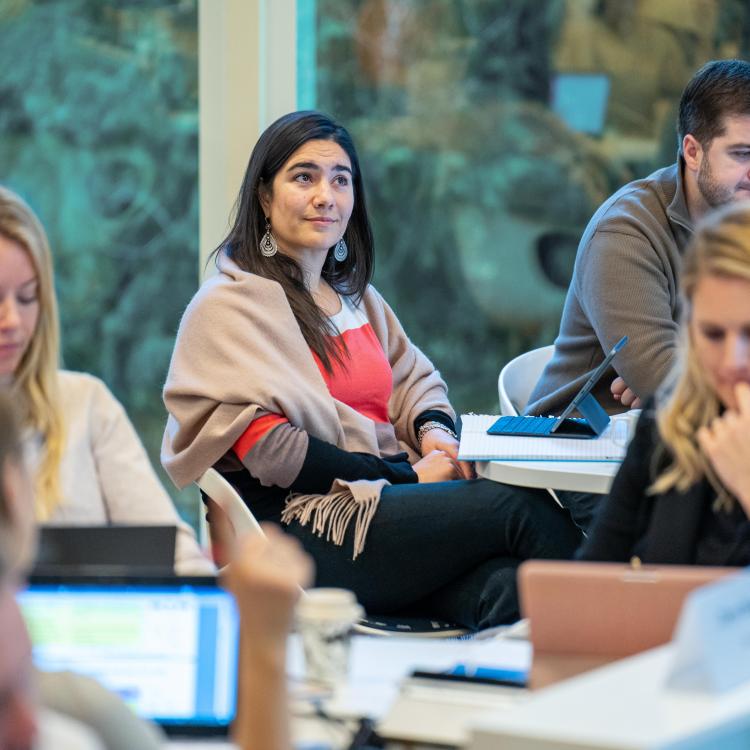 CBS EMBA participants learning strategic management in classroom setting