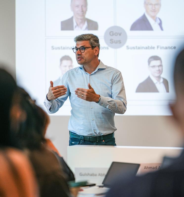 Professor Andreas Rasche teaching