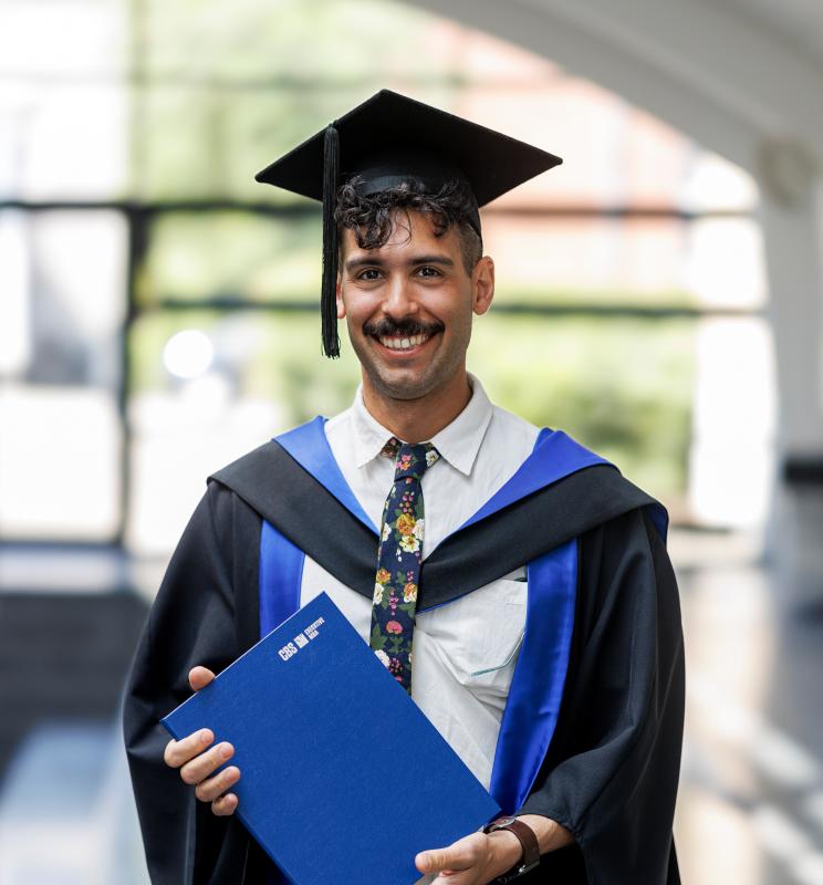 Portrait of Daniel Tewfik at his EMBA graduation