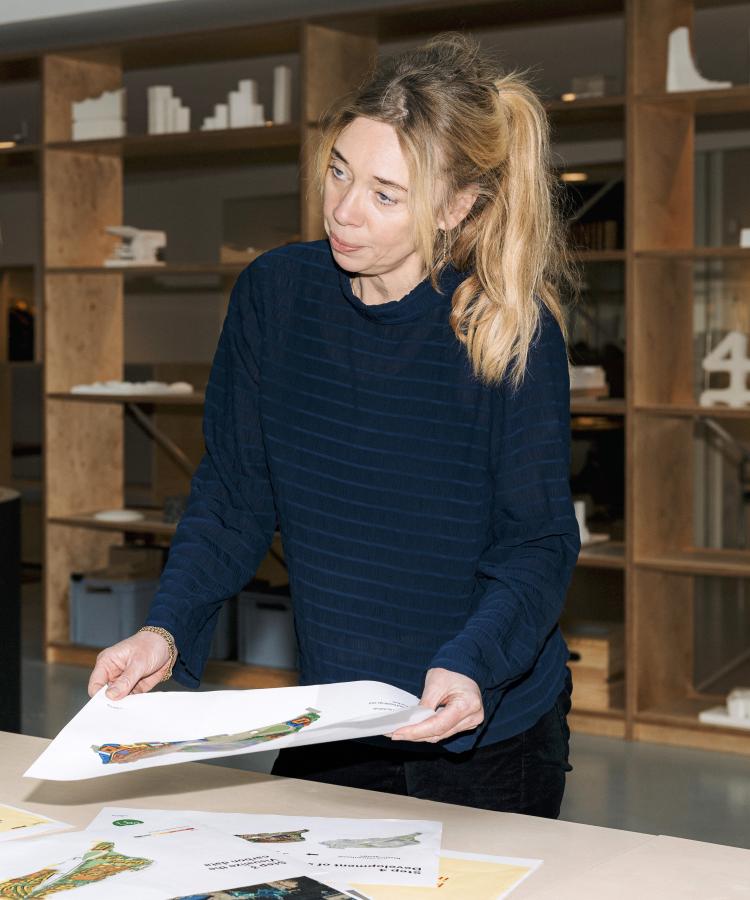 Signe Kongebro actively working on project