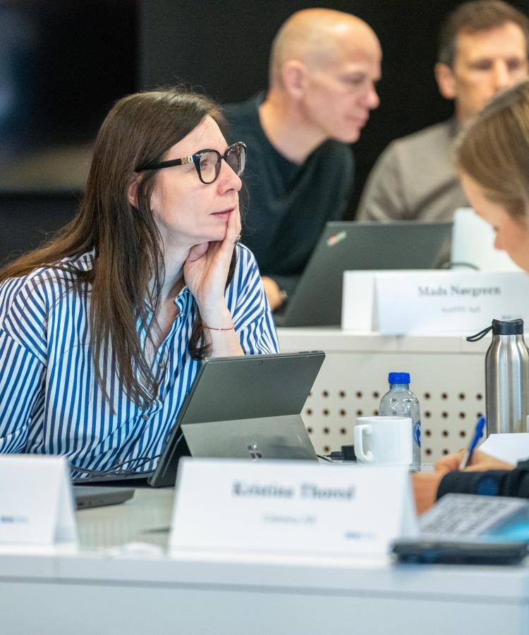 Executive MBA-deltagere under interaktiv undervisning