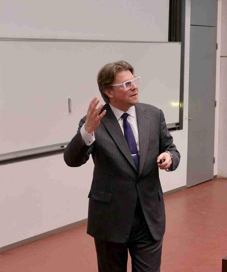 Kristjan Jespersen discussing the evolving ESG landscape at Executive Education event, The end of ESG