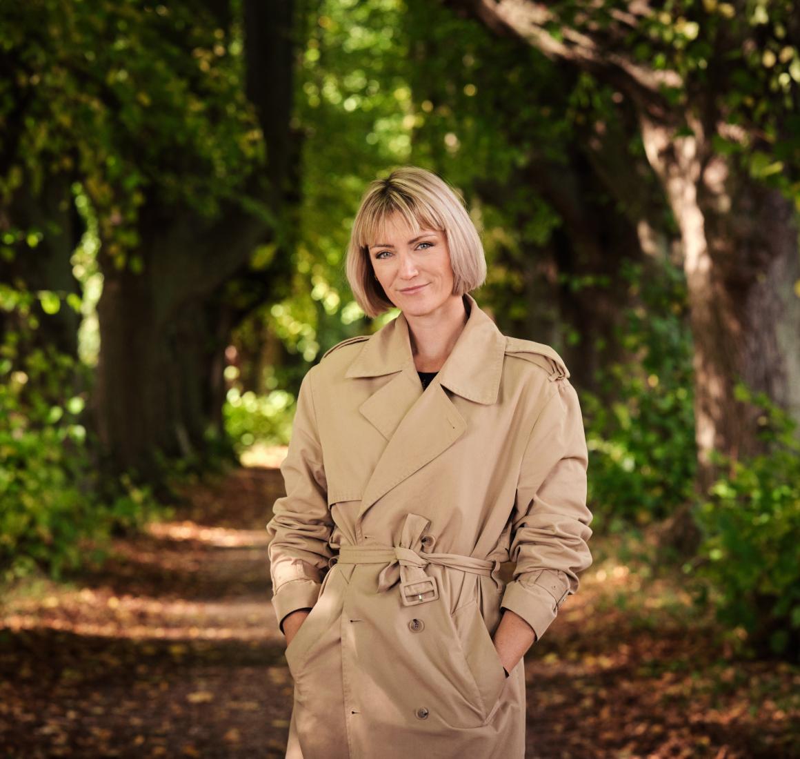 Portrait of Mille Herskind in woods