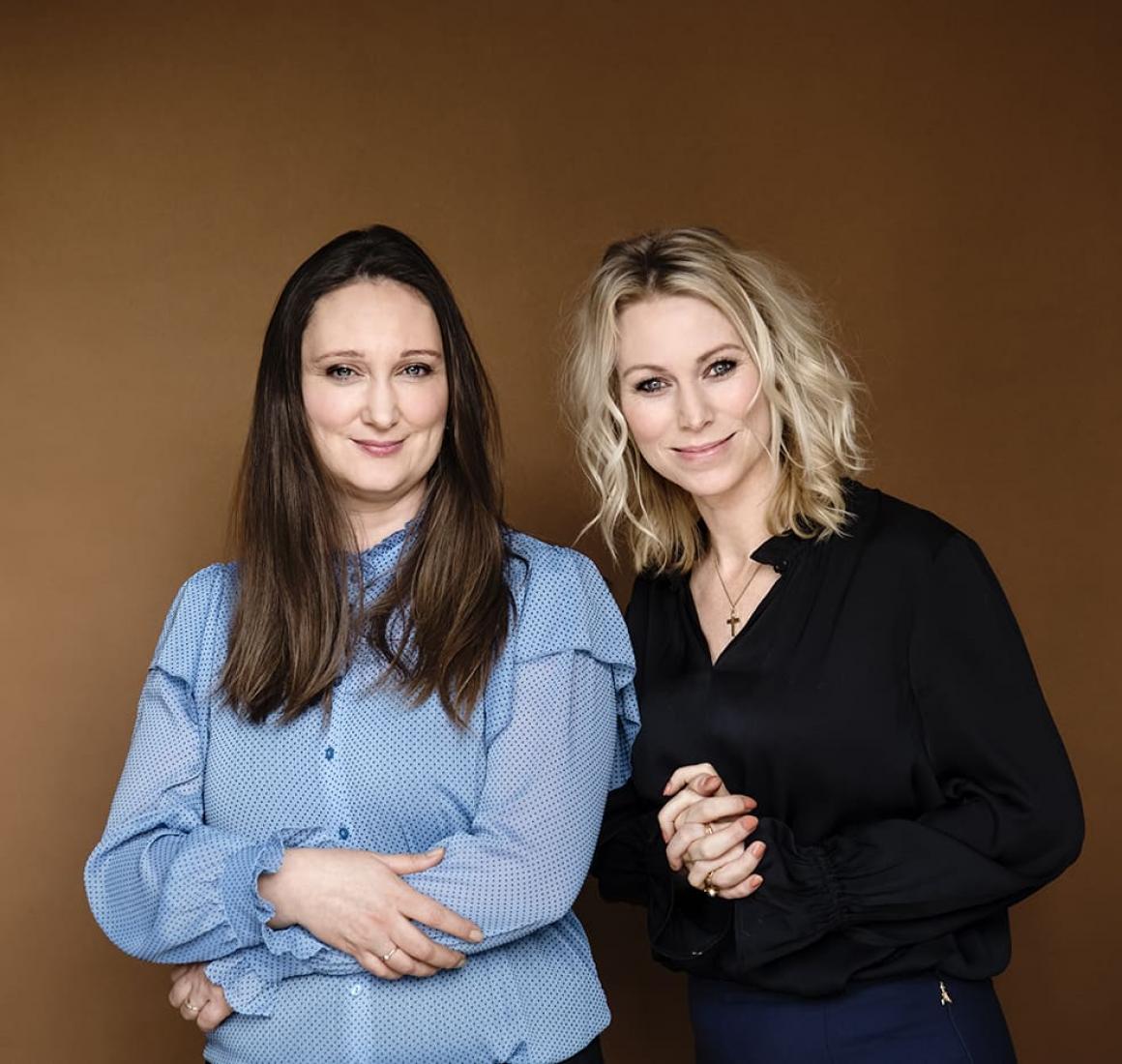 Portræt af Majbritt Bay og Anna Bjerre fra Girl Talk 