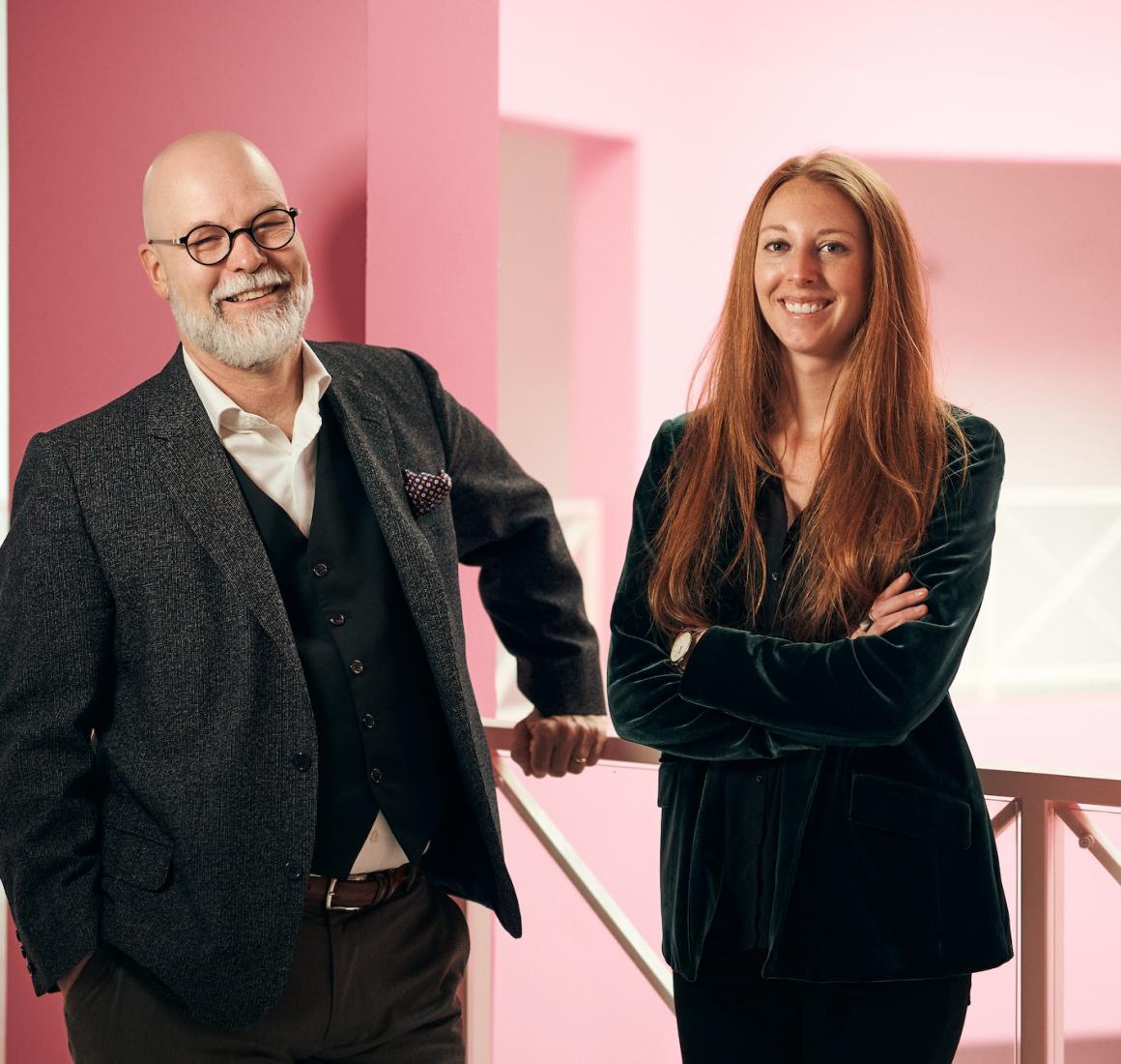CBS researchers Eric Guthey and Nicole Ferry in Dalgas Have