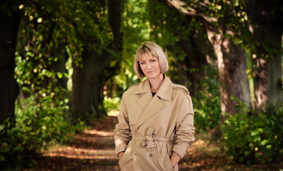 Portrait of Mille Herskind in woods