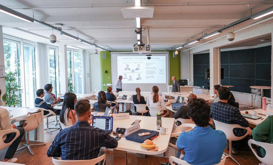 Full-time MBA participants in class.