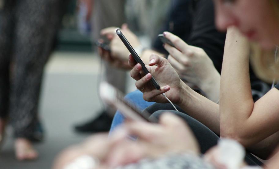 Hands with phones