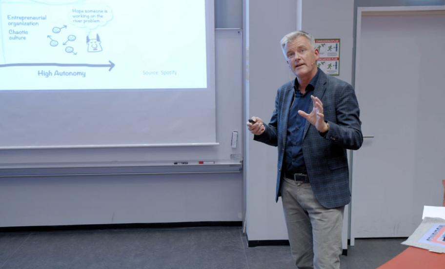 Søren Winther taler ved Executive Education eventet, Globale forsyninger i opbrud