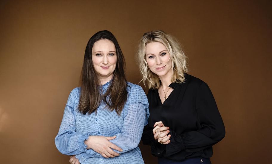 Portræt af Majbritt Bay og Anna Bjerre fra Girl Talk 