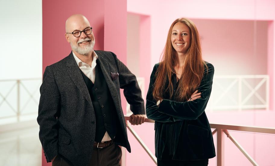 CBS researchers Eric Guthey and Nicole Ferry in Dalgas Have